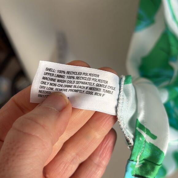 Diane von Furstenberg x Target Slip Women’s Size Large Green White‎ - Picture 7 of 8